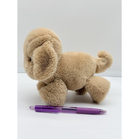 Vintage Baby Gund Plush Dogfeat 1983 Tan Stuffed Animal Dog Spot Puppy Rattle 7” - Picture 2 of 11